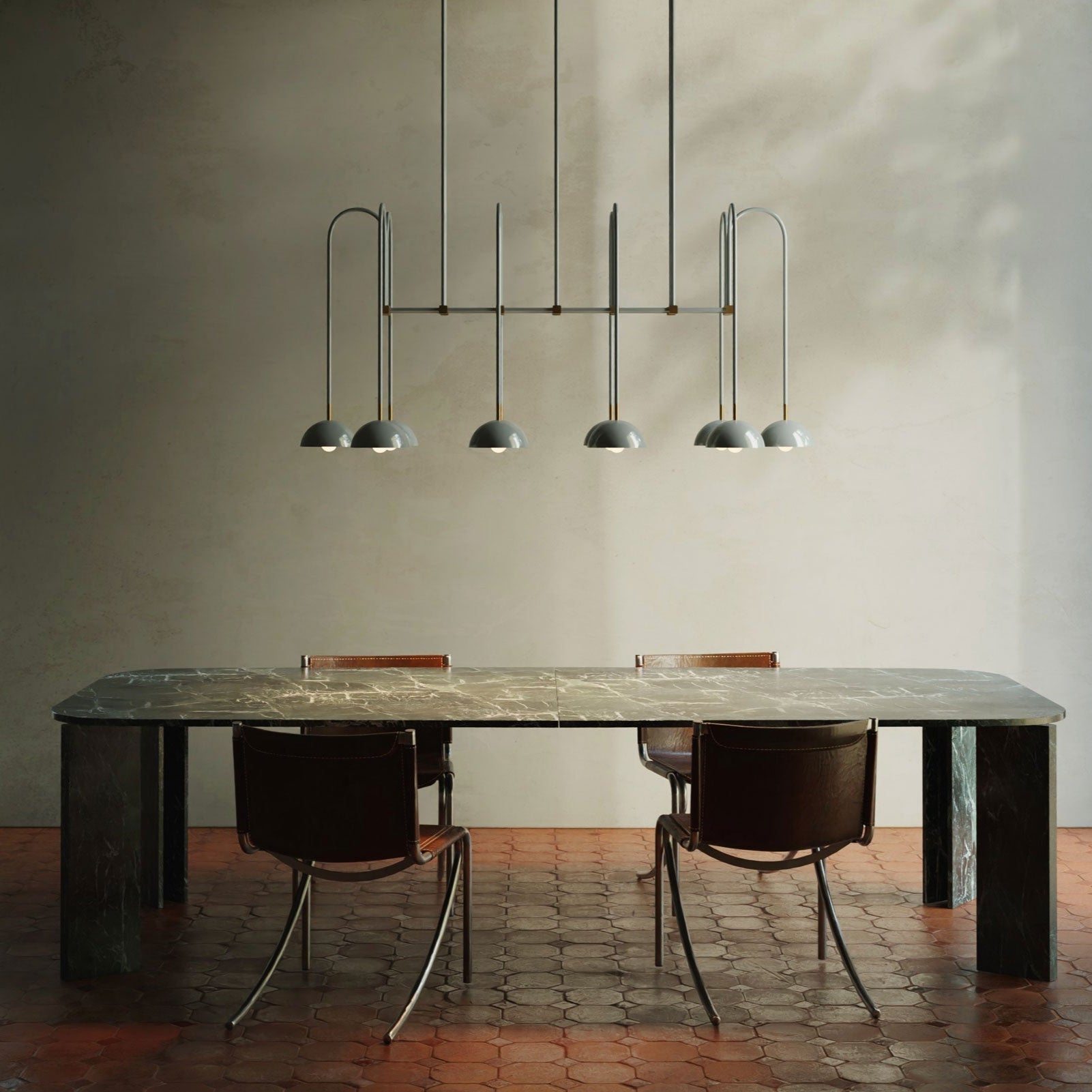 Blikuvyh Industrieller Vintage Atelier Kronleuchter aus Messing-Letslighting