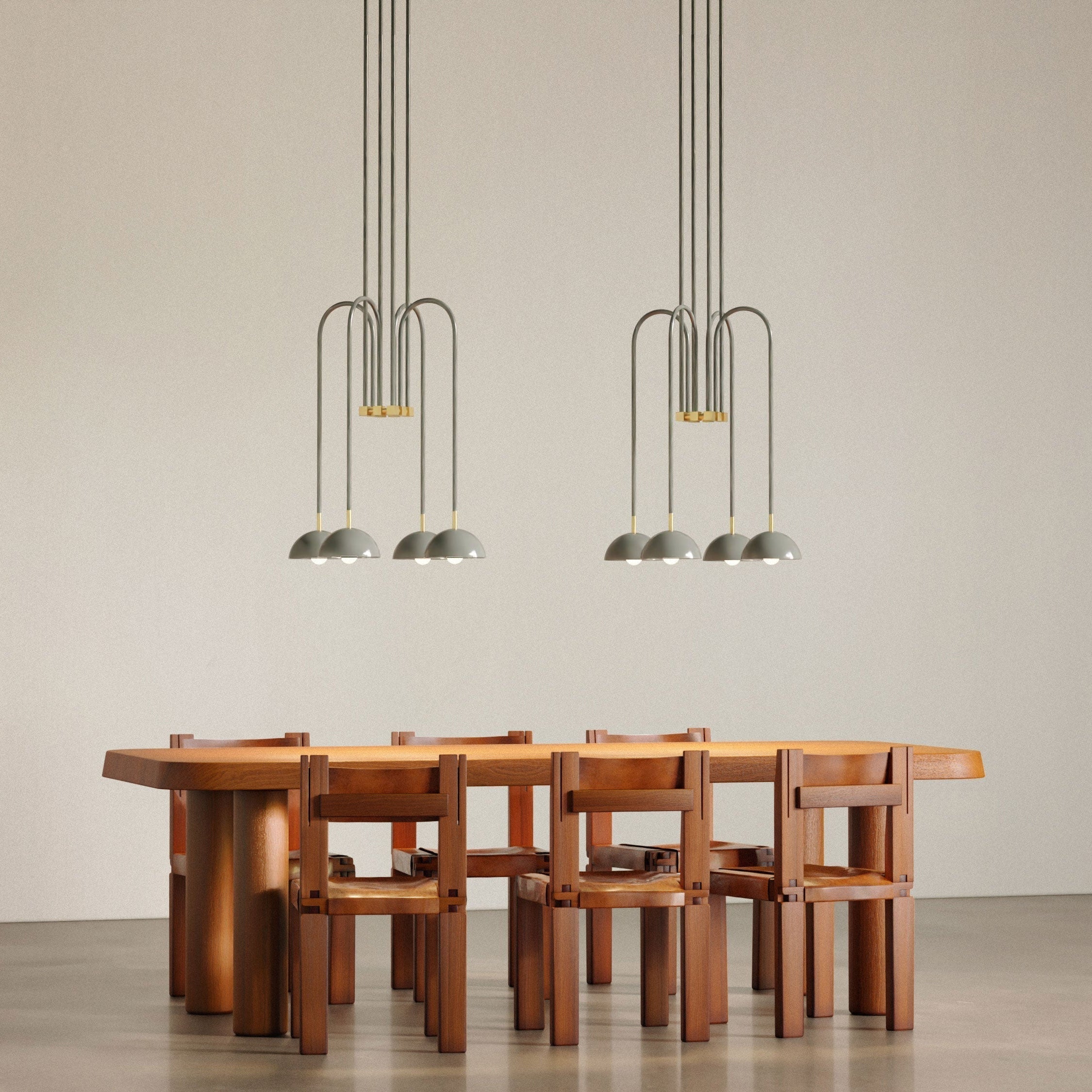 Blikuvyh Industrieller Vintage Atelier Kronleuchter aus Messing-Letslighting