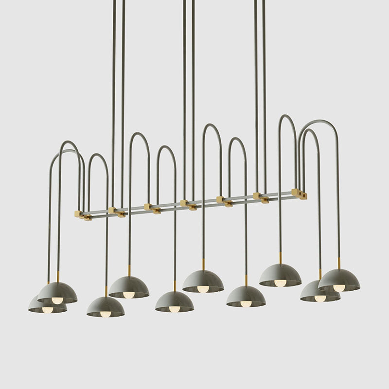 Blikuvyh Industrieller Vintage Atelier Kronleuchter aus Messing-Letslighting