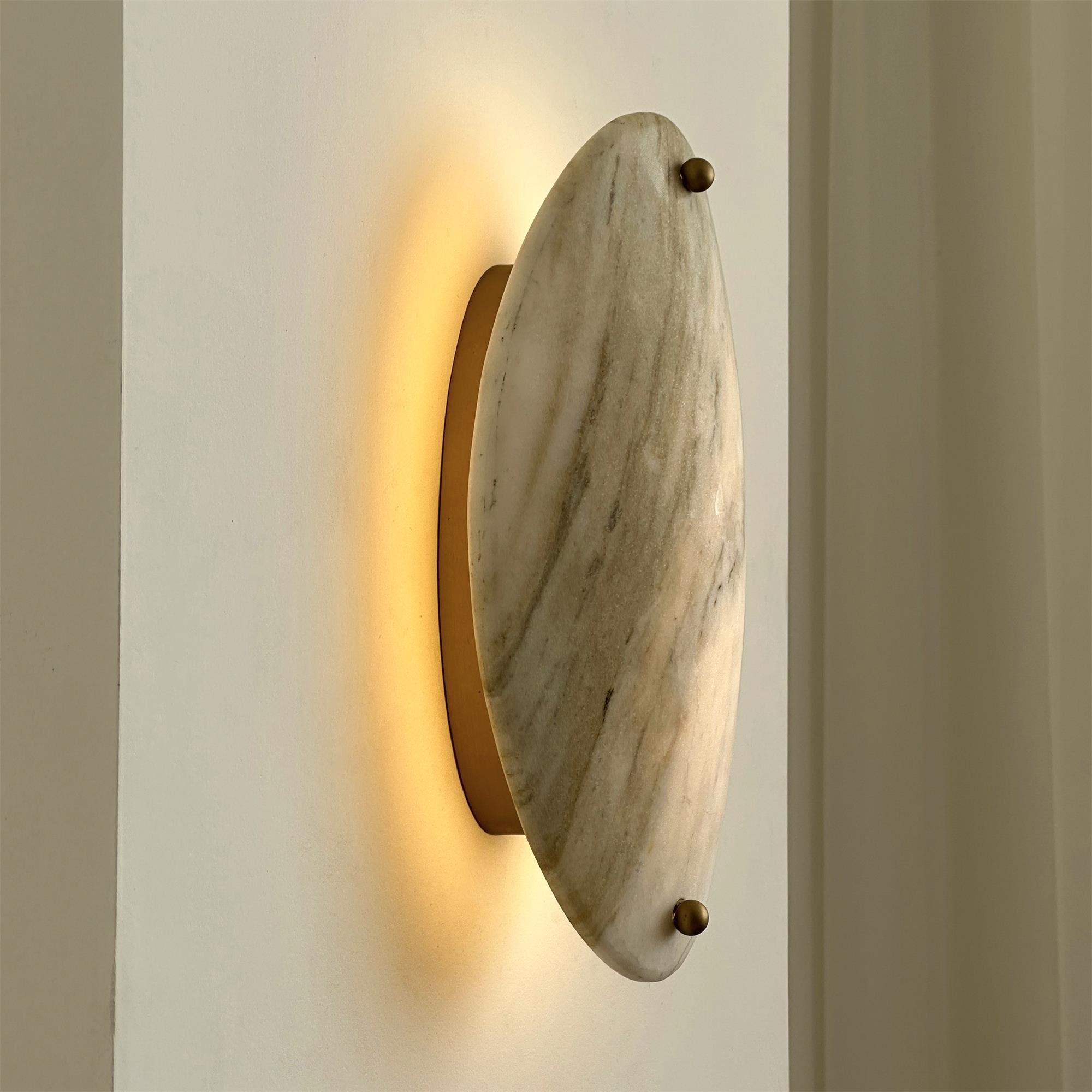 Yrvuvyu Modern Minimalist Alabaster Marble Wall Lamp - Letslighting