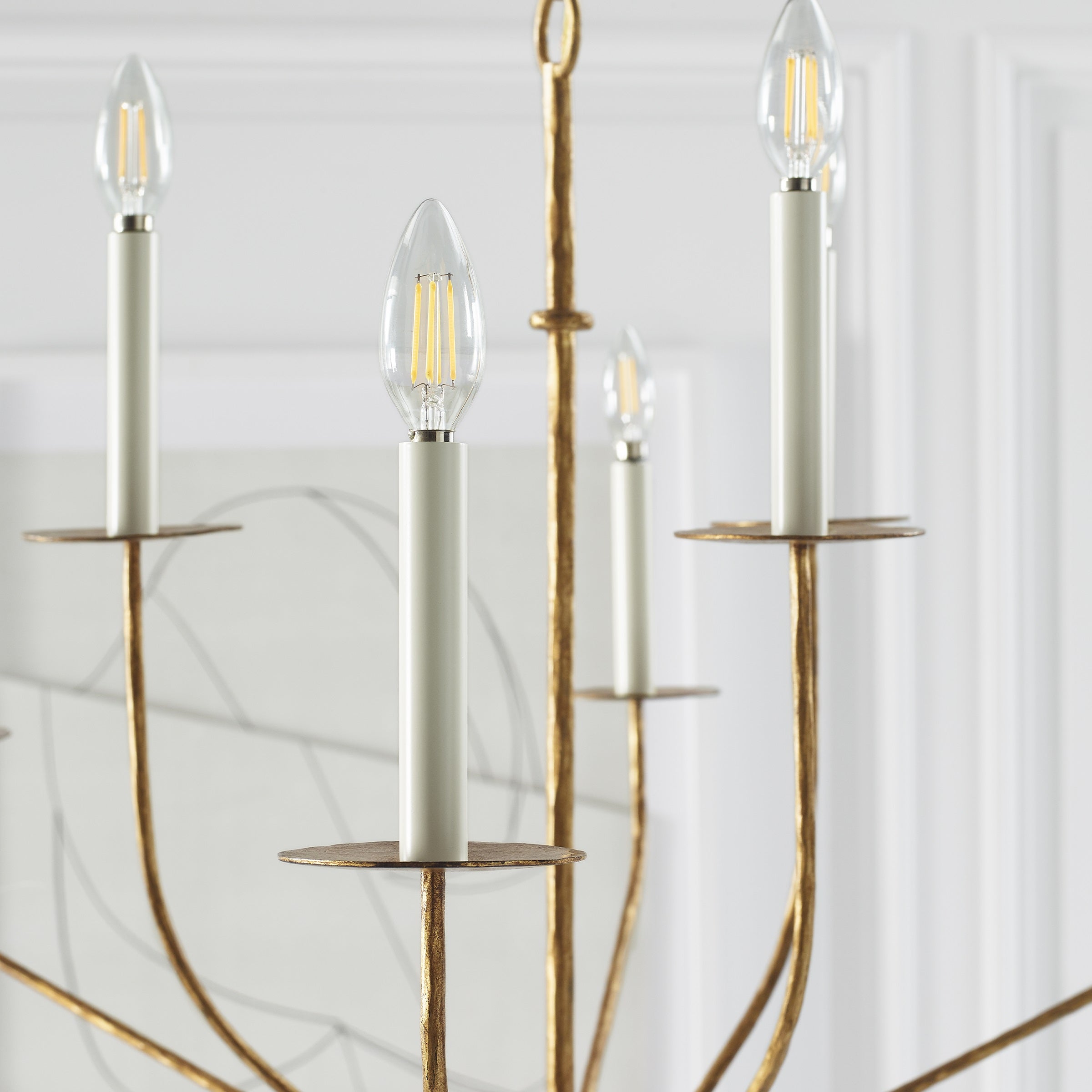 Caeluvyh Vintage Industrie Schwarz Kronleuchter-Letslighting