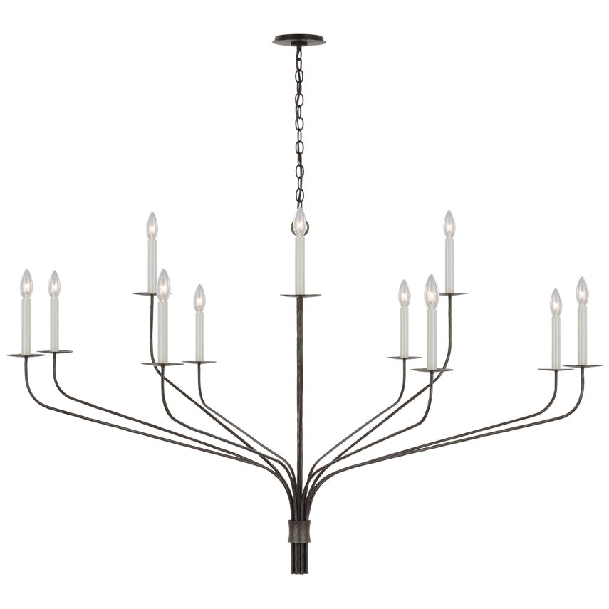 Caeluvyh Vintage Industrie Schwarz Kronleuchter-Letslighting