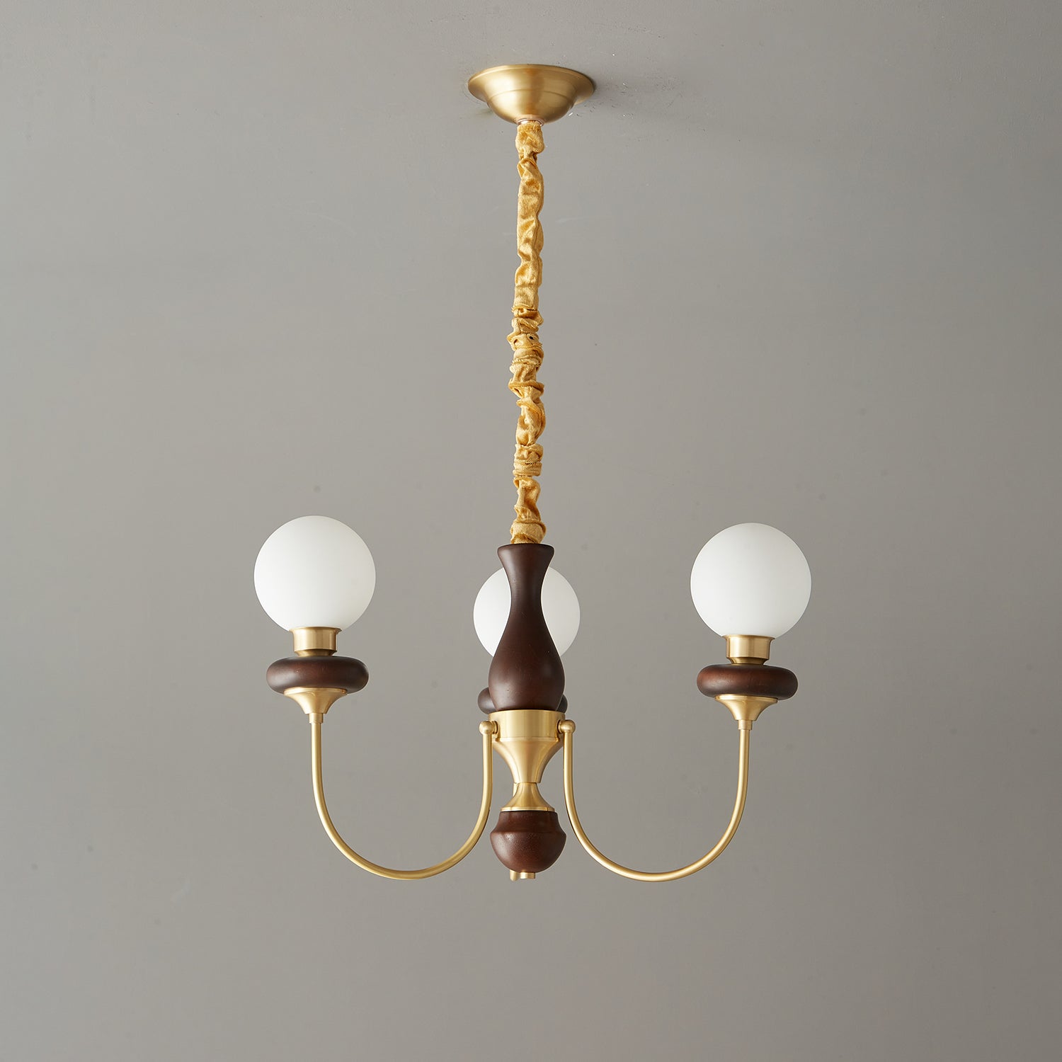 Cotheor Vintage Arc Holz Glas Kronleuchter-Letslighting