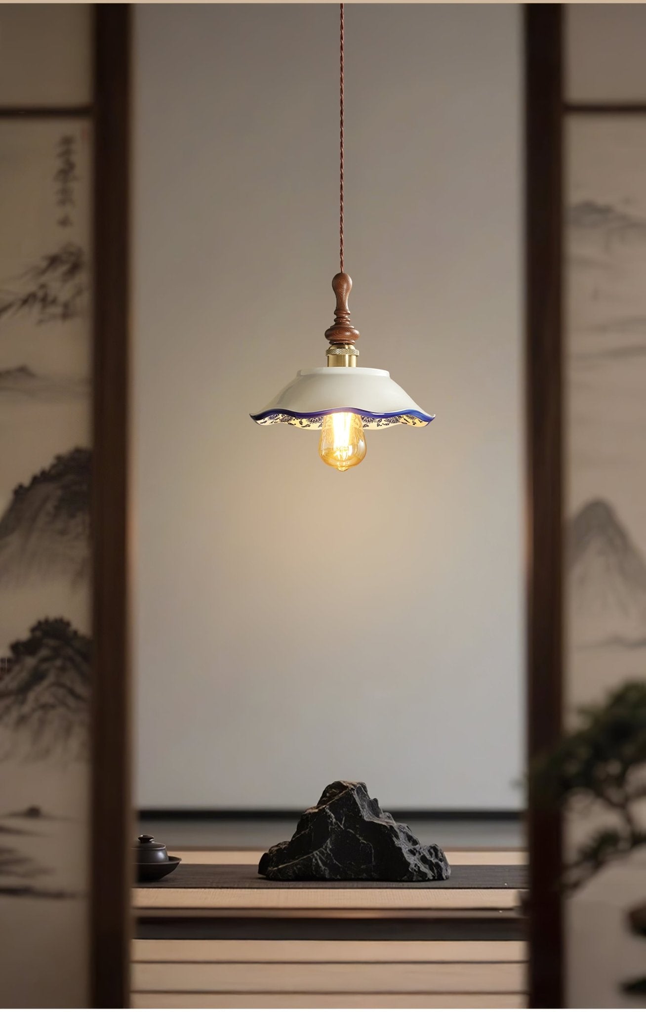 Ciraeor Delft Keramik Pendelleuchte-Letslighting