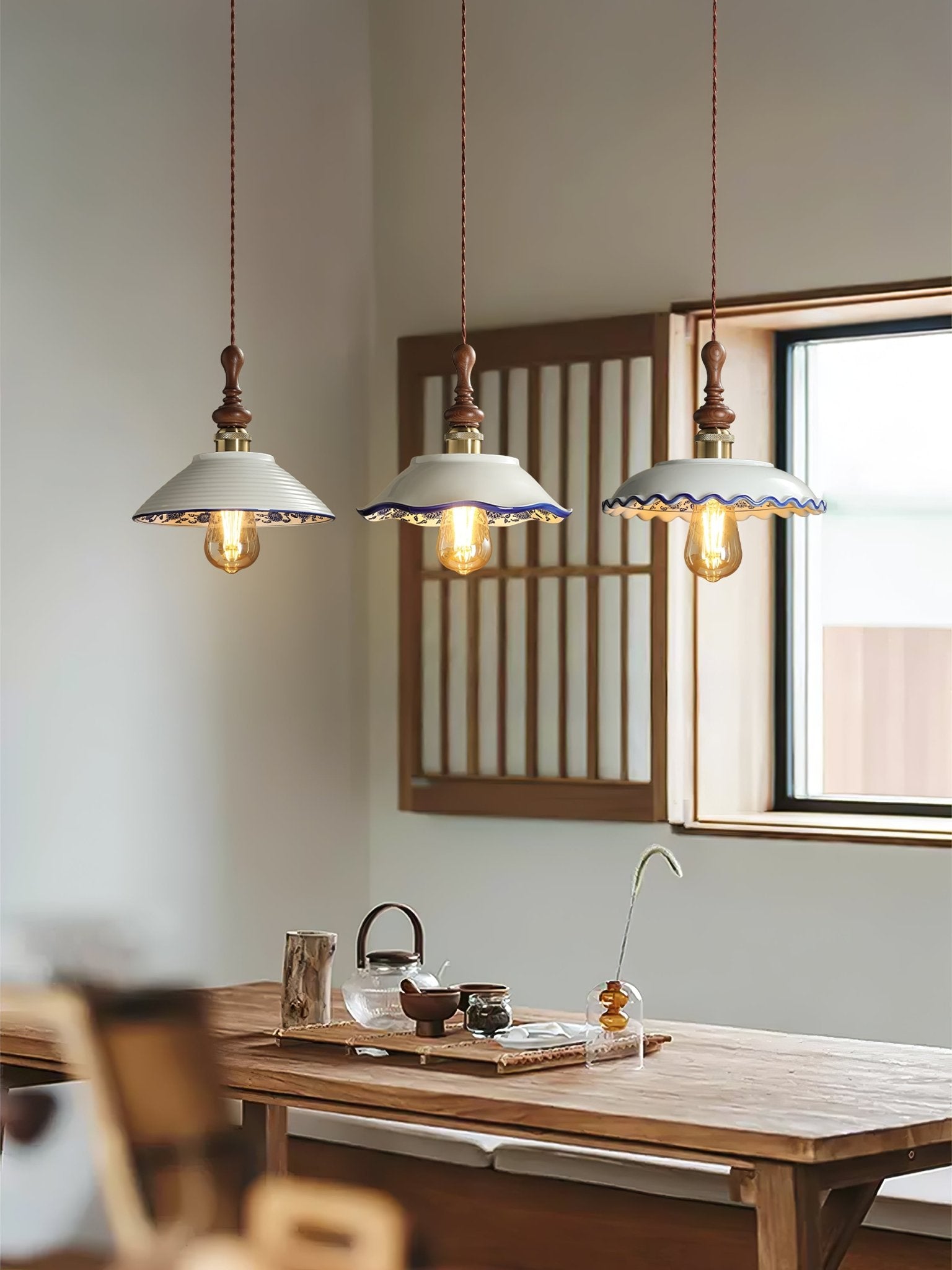 Ciraeor Delft Keramik Pendelleuchte-Letslighting