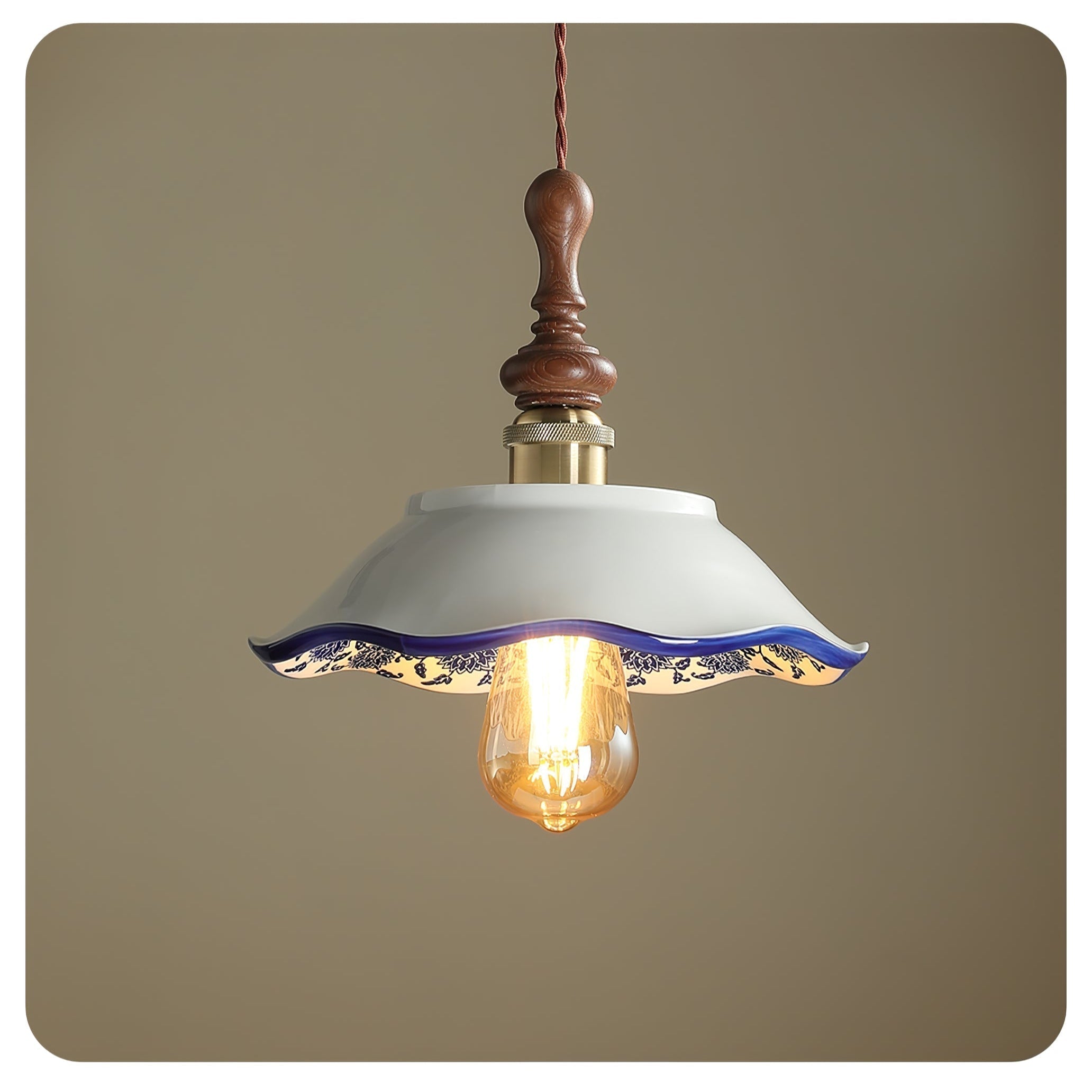 Ciraeor Delft Keramik Pendelleuchte-Letslighting