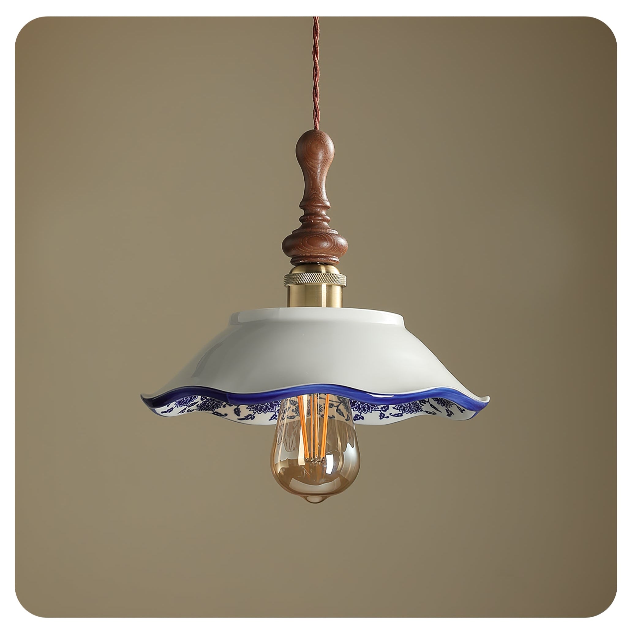 Ciraeor Delft Keramik Pendelleuchte-Letslighting