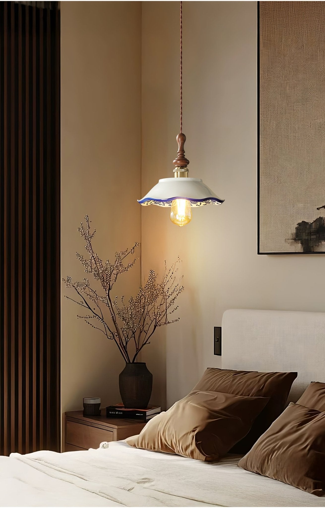 Ciraeor Delft Keramik Pendelleuchte-Letslighting