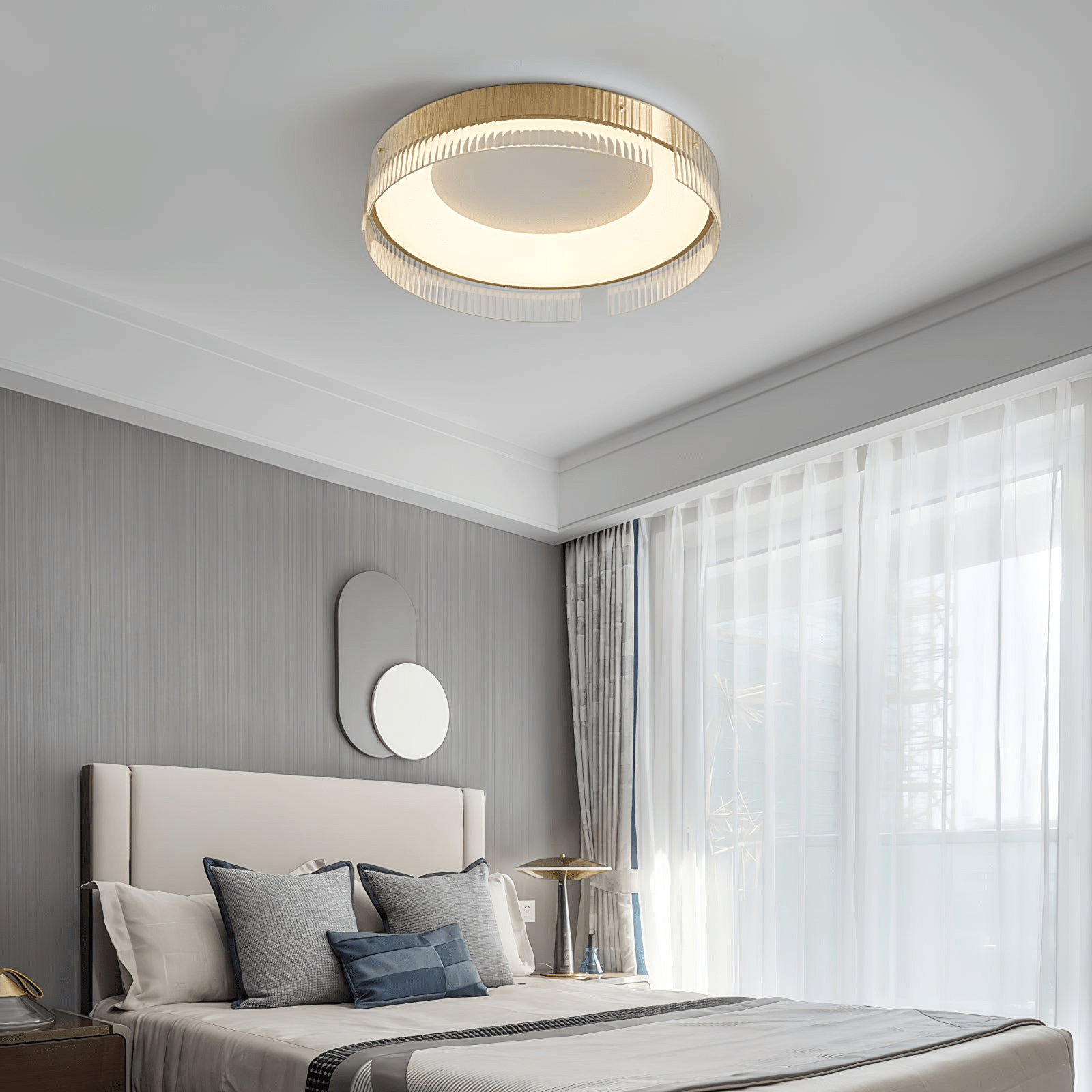 Ovenaris Minimalistische Deckenleuchte aus Messing-Letslighting