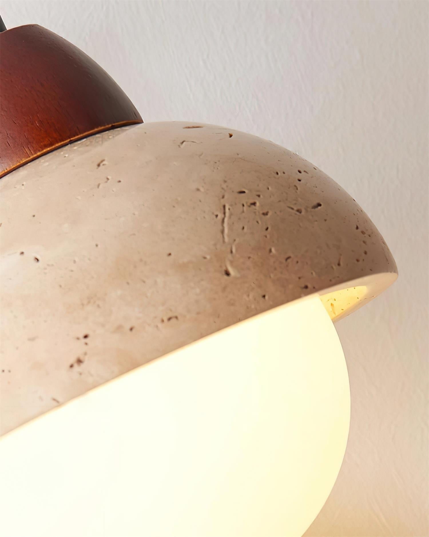 Ritta Dome Travertine Wall Lamp - Letslighting