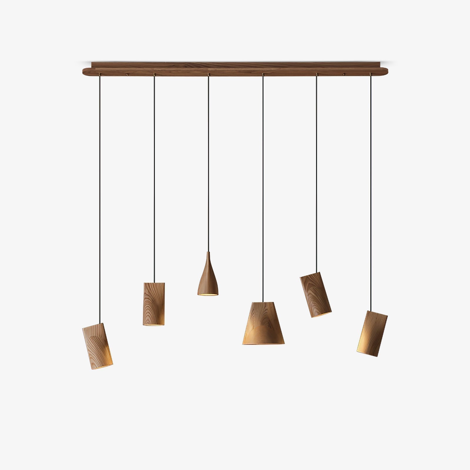 Ivarara Asymmetrisch Holz Pendelleuchte Leuchte-Letslighting