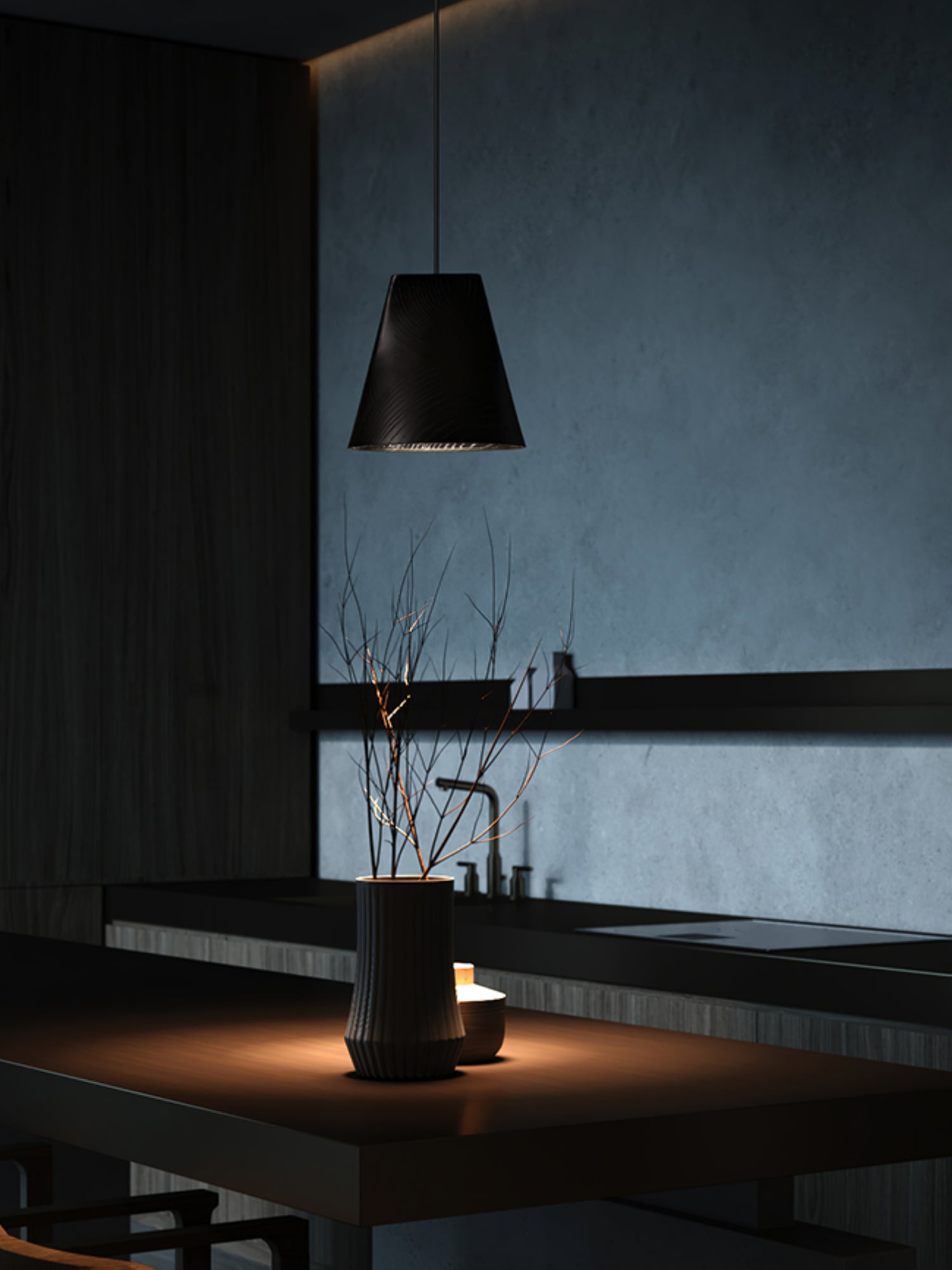 Ivarara Asymmetrisch Holz Pendelleuchte Leuchte-Letslighting