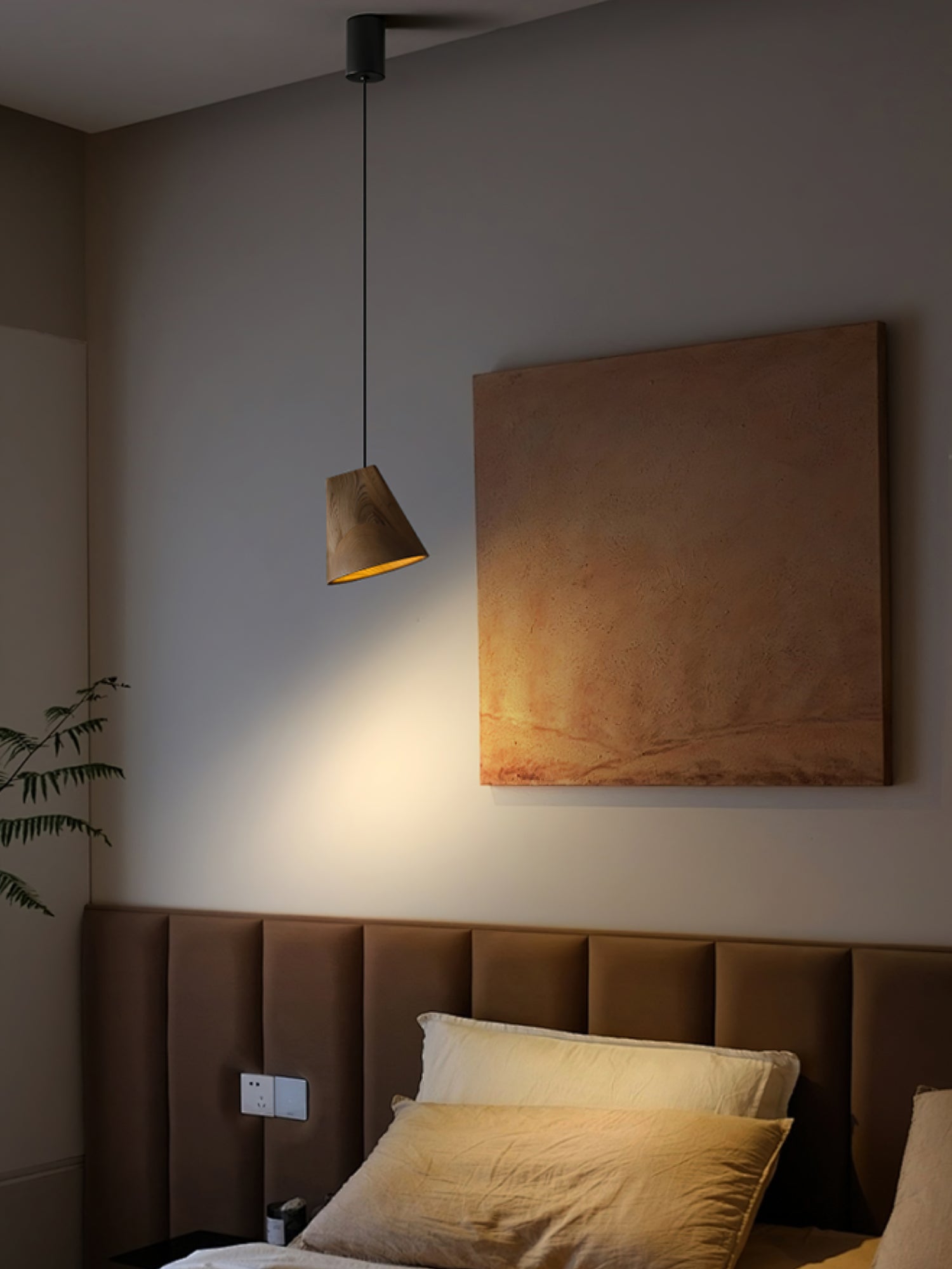 Ivarara Asymmetrisch Holz Pendelleuchte Leuchte-Letslighting
