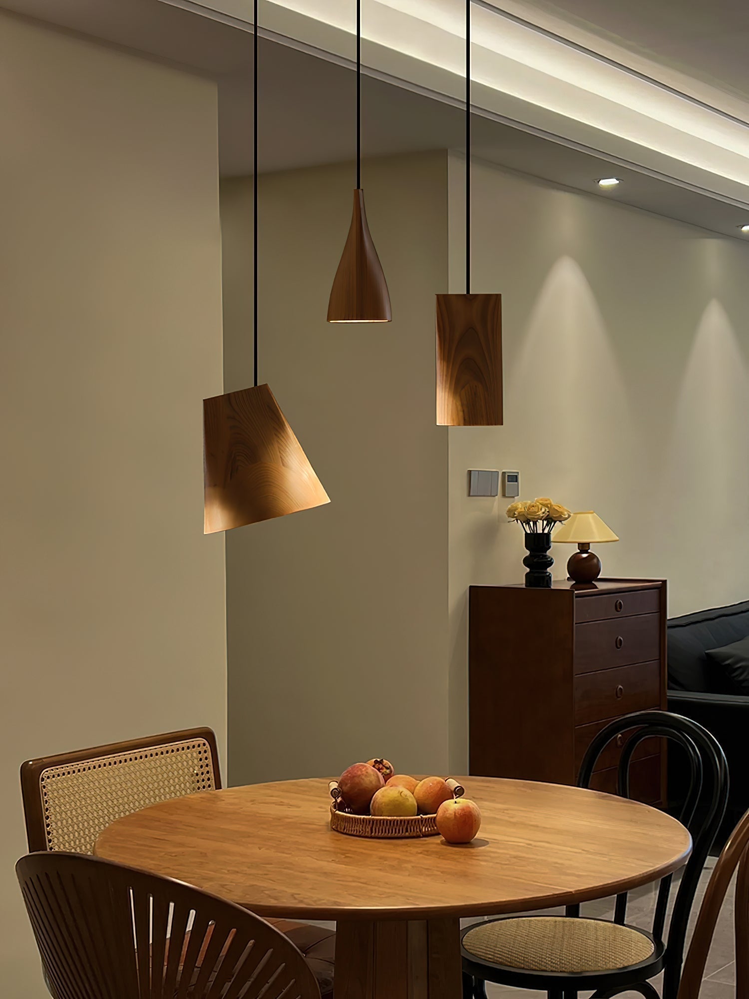 Ivarara Asymmetrisch Holz Pendelleuchte Leuchte-Letslighting