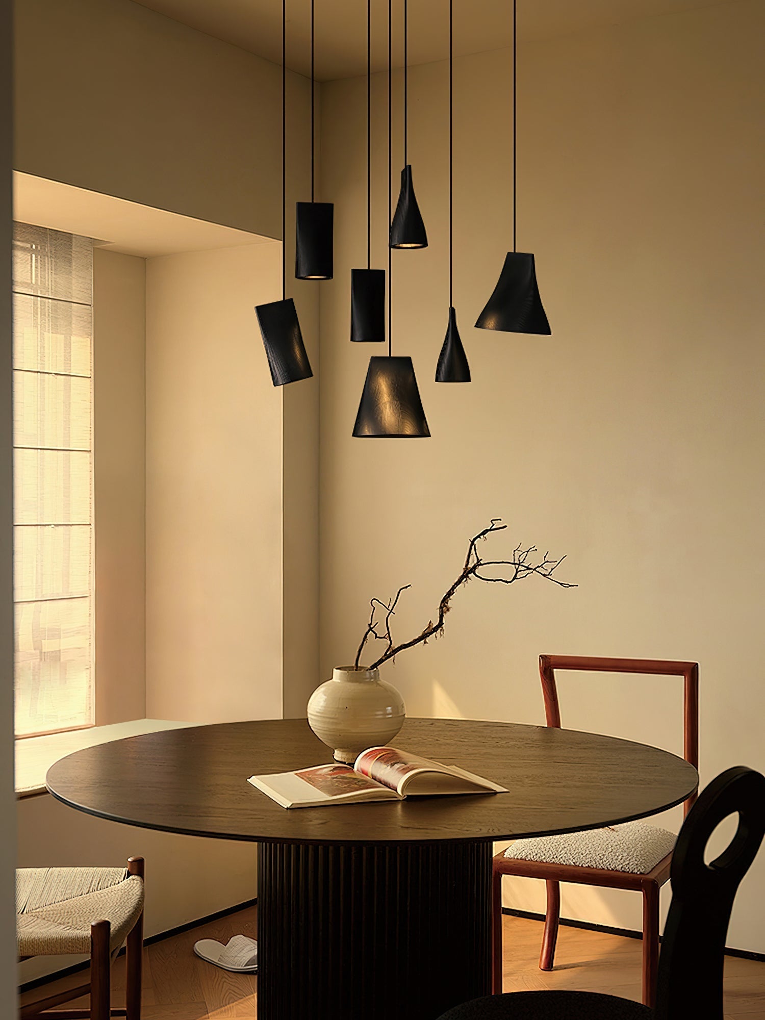 Ivarara Asymmetrisch Holz Pendelleuchte Leuchte-Letslighting