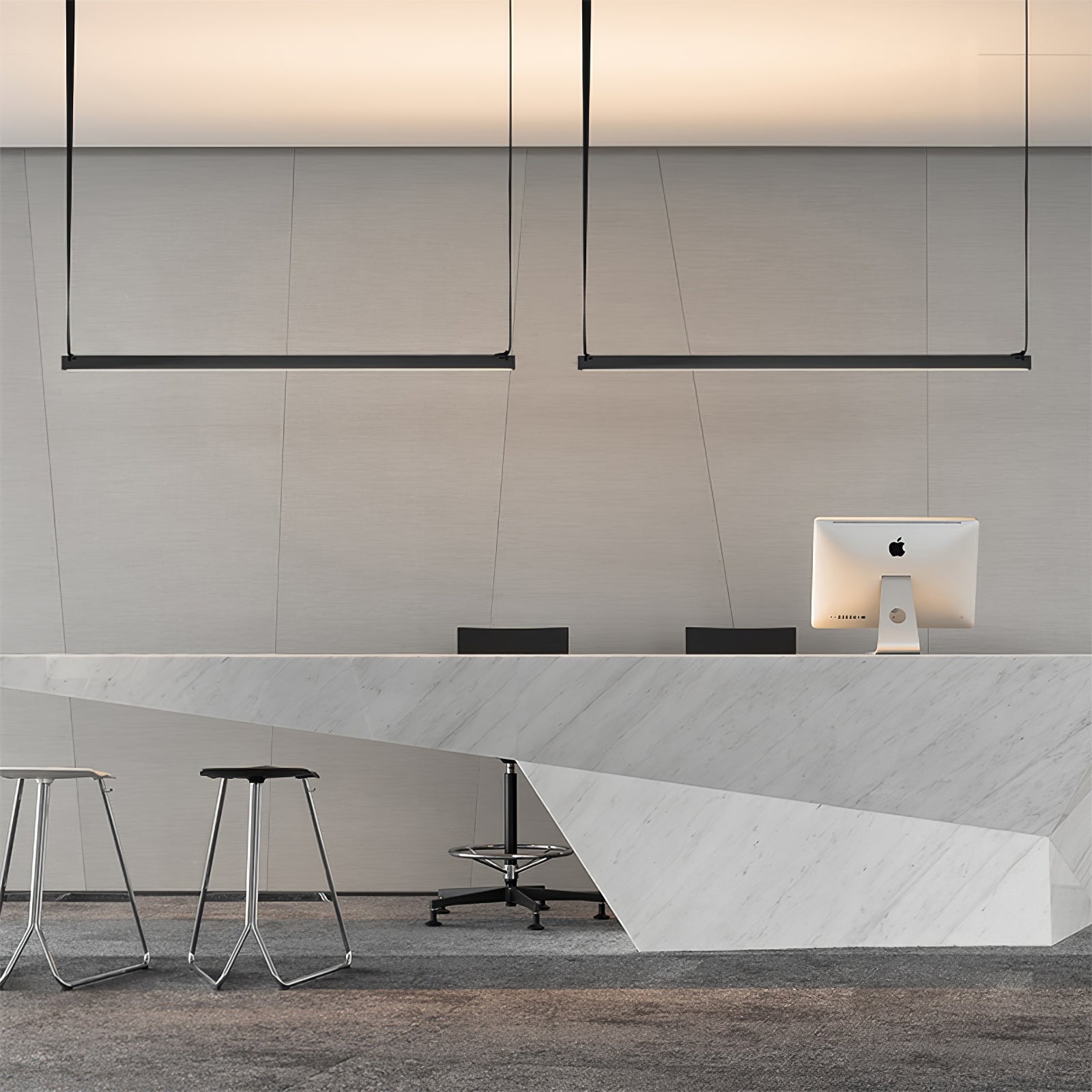 Gideon Minimalistische Pendelleuchte aus Metall-Letslighting
