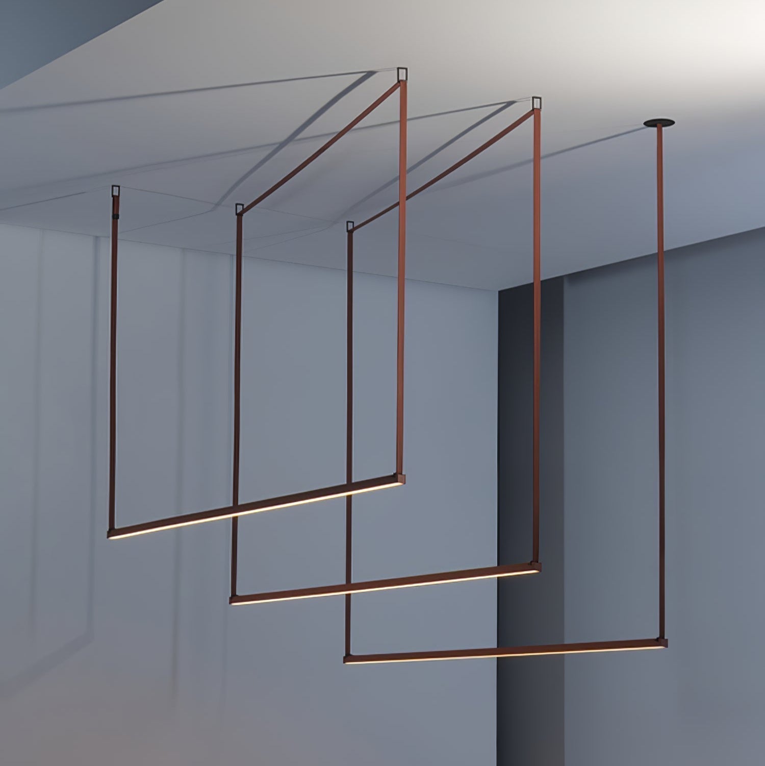 Gideon Minimalistische Pendelleuchte aus Metall-Letslighting