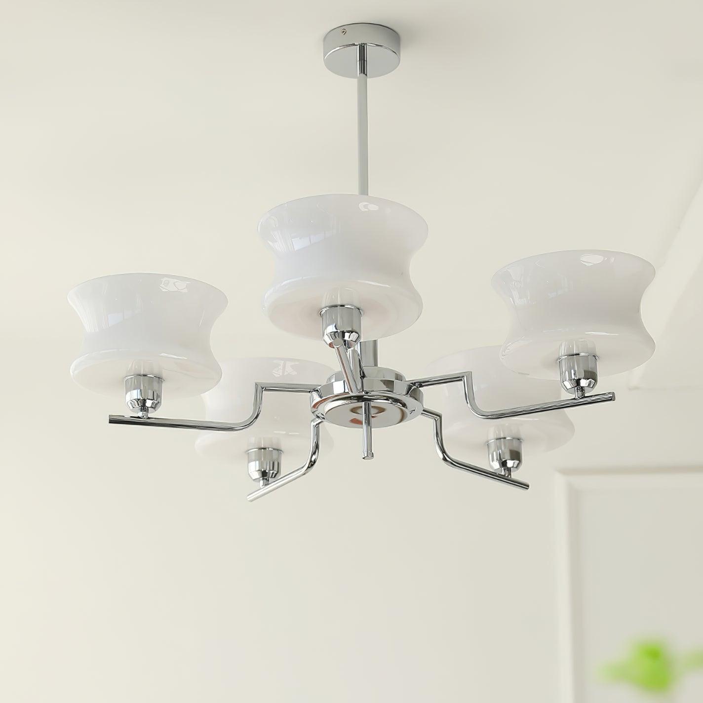 Lustra Kronleuchter Naturgold Vintage Glas-Letslighting