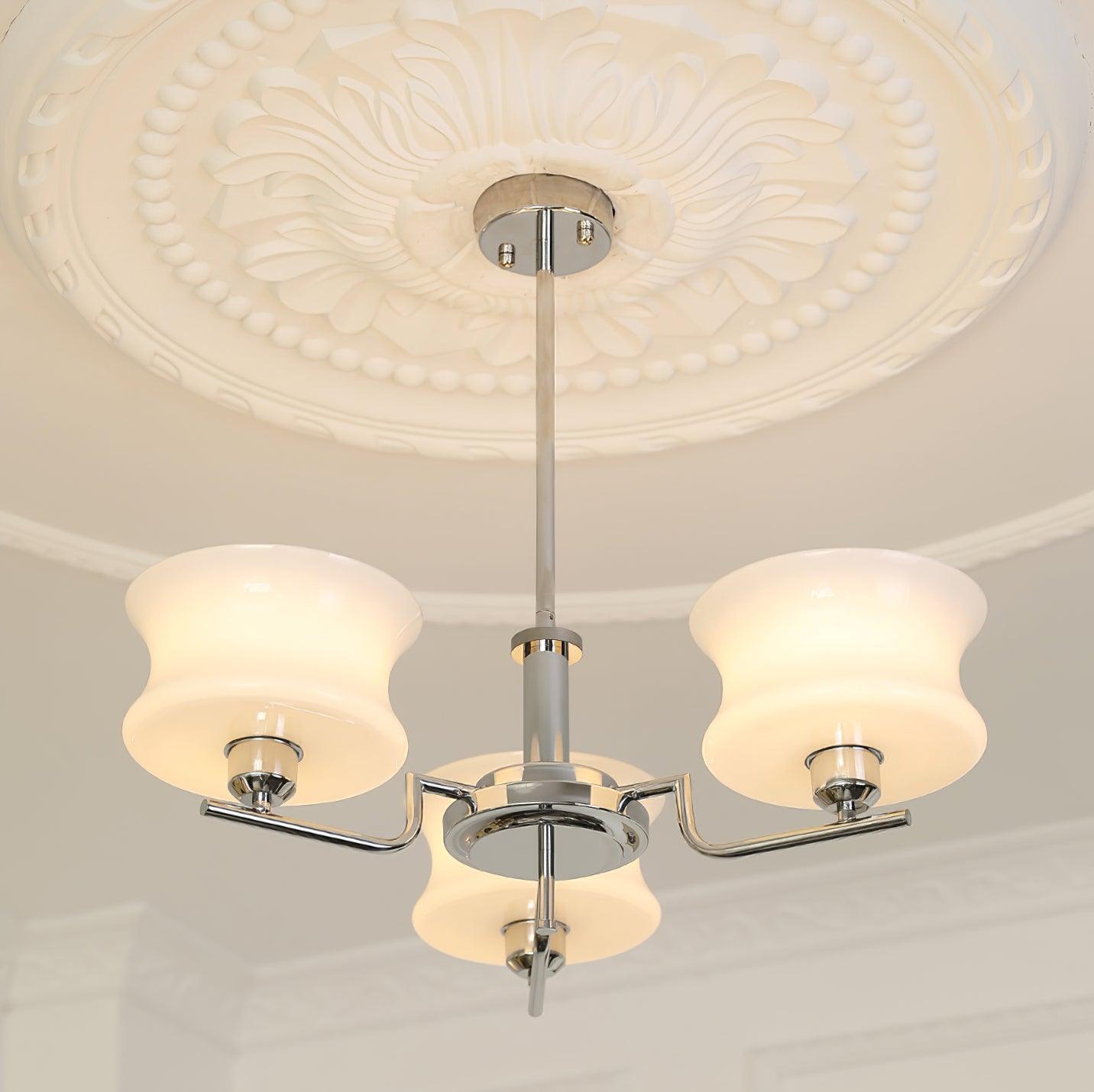Lustra Kronleuchter Naturgold Vintage Glas-Letslighting