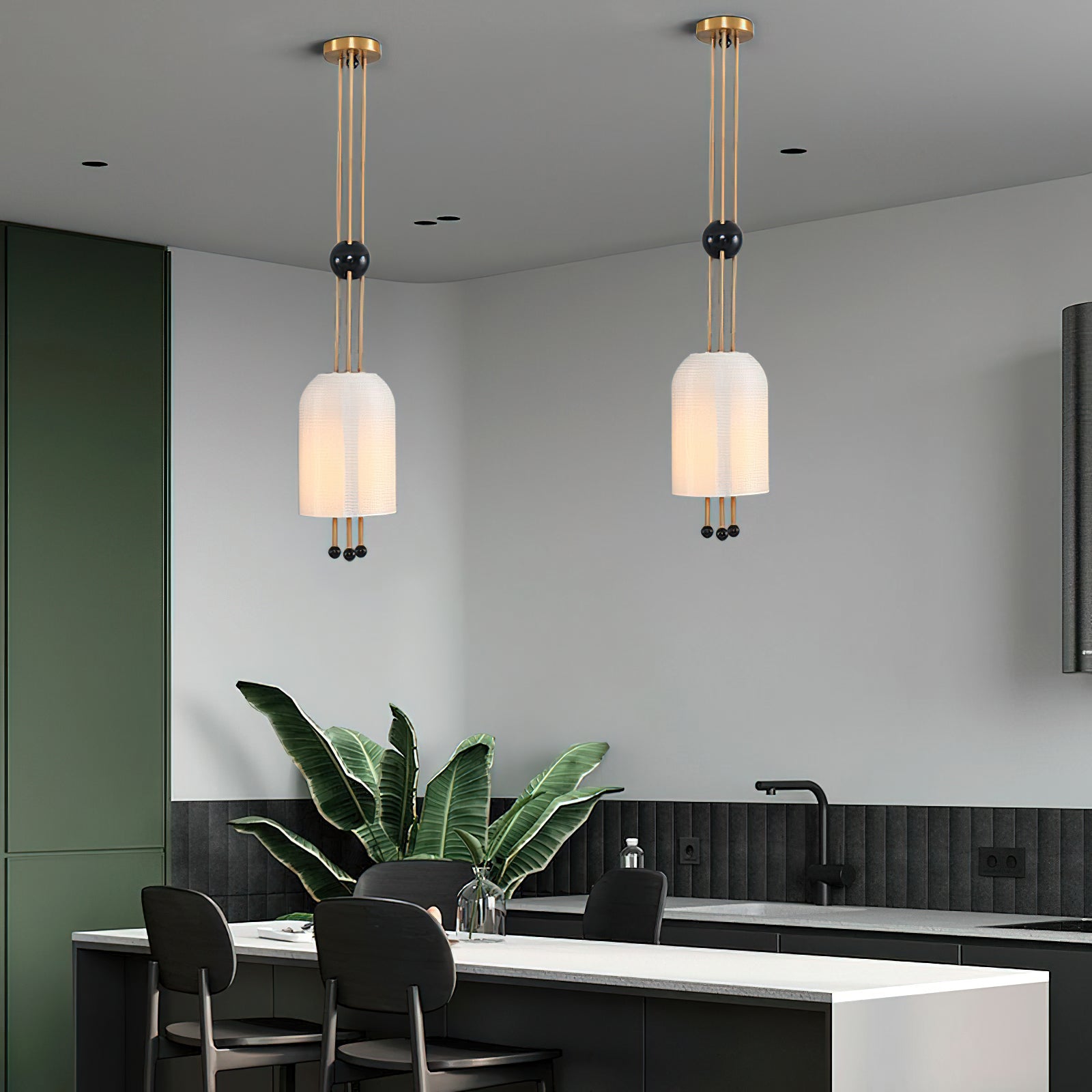 Voloraris Traditionelle Eleganz Glas-Pendelleuchte-Letslighting