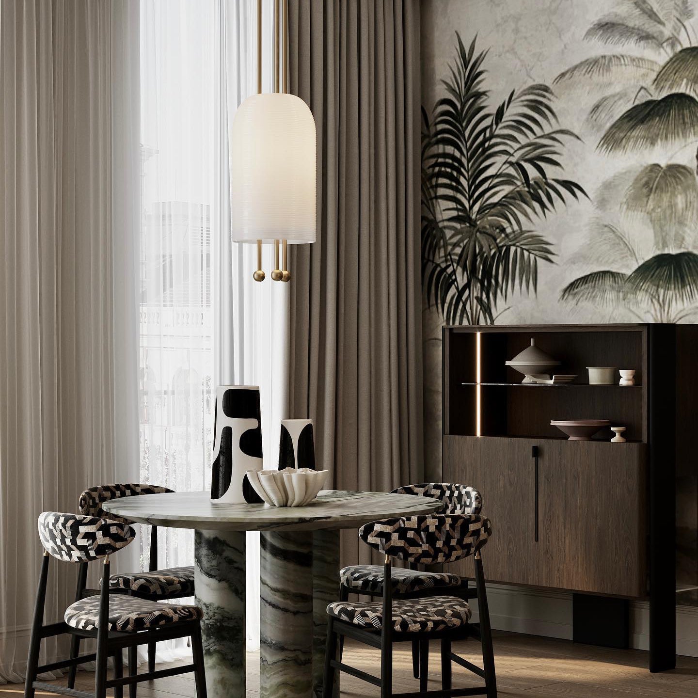 Voloraris Traditionelle Eleganz Glas-Pendelleuchte-Letslighting