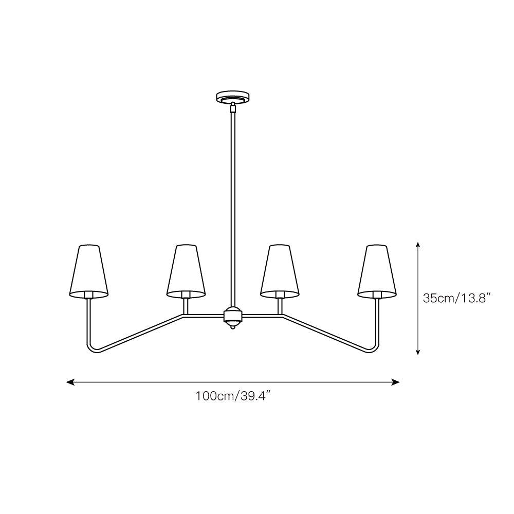 Avvenora Messing Stoff Vintage Industrial Pendelleuchte-Letslighting