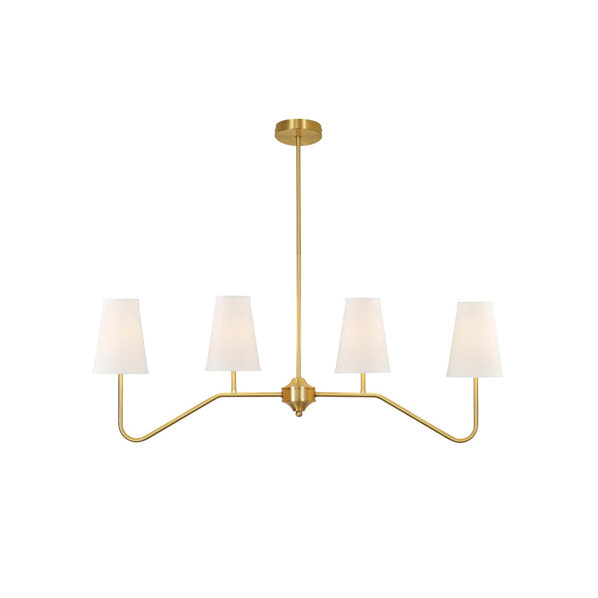Avvenora Messing Stoff Vintage Industrial Pendelleuchte-Letslighting