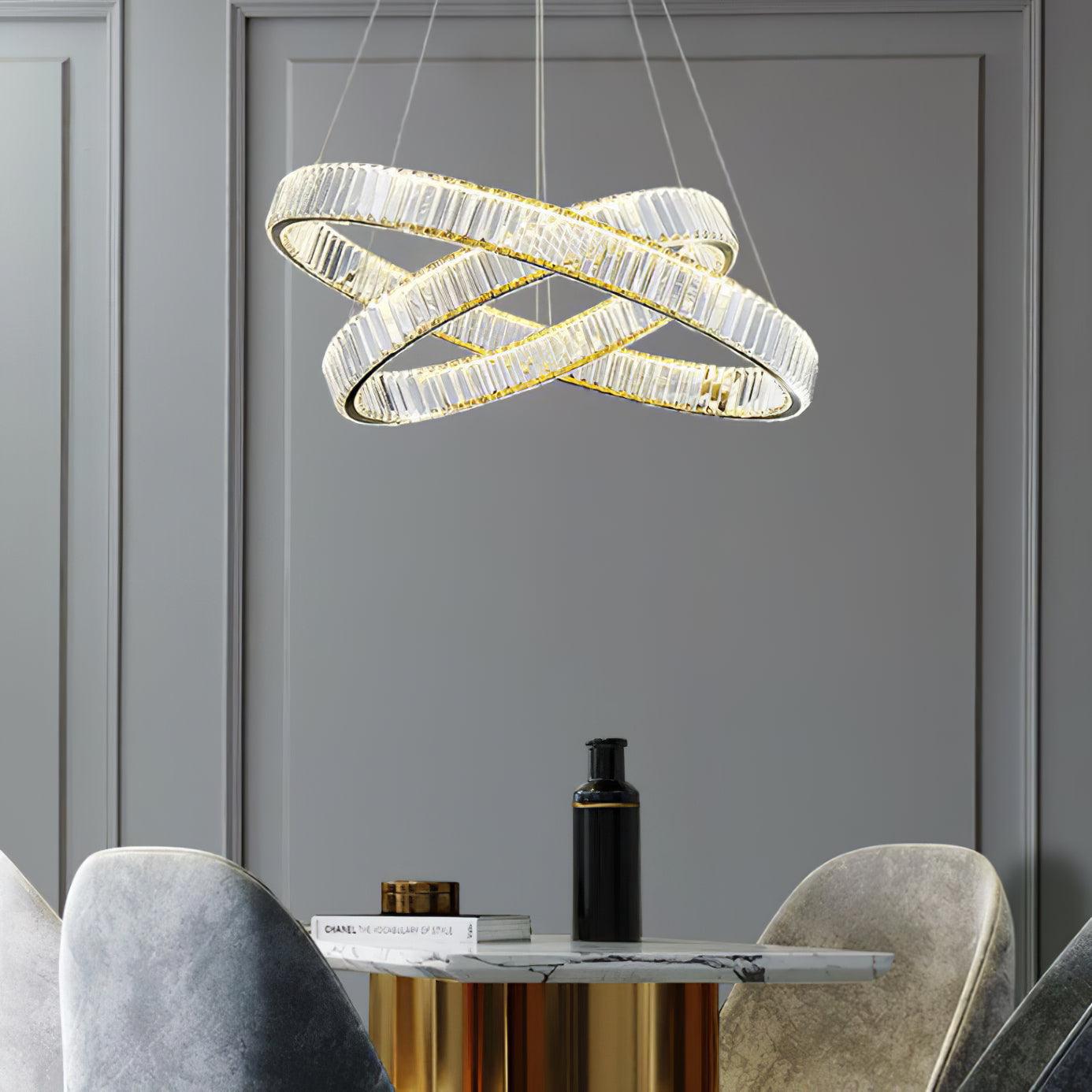 Lustra Kronleuchter-Goldkristallring-Letslighting