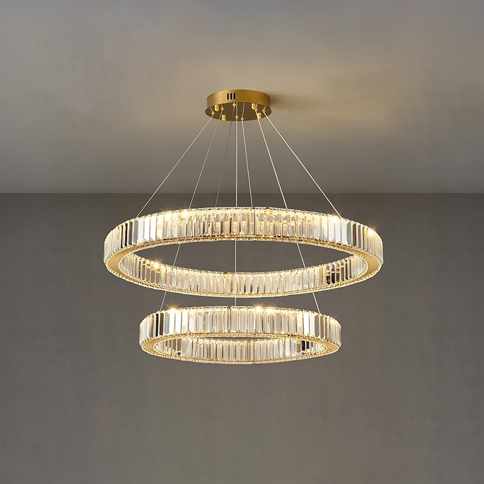 Lustra Kronleuchter-Goldkristallring-Letslighting