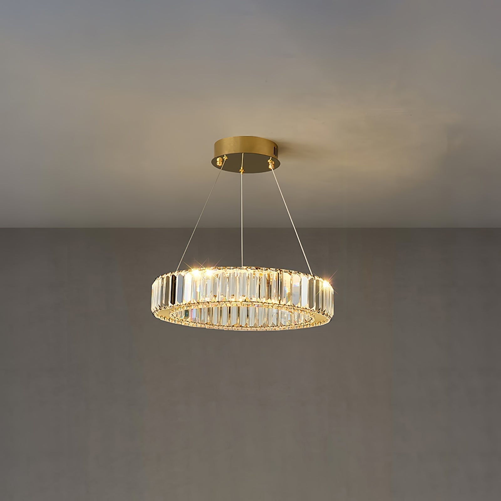 Lustra Kronleuchter-Goldkristallring-Letslighting