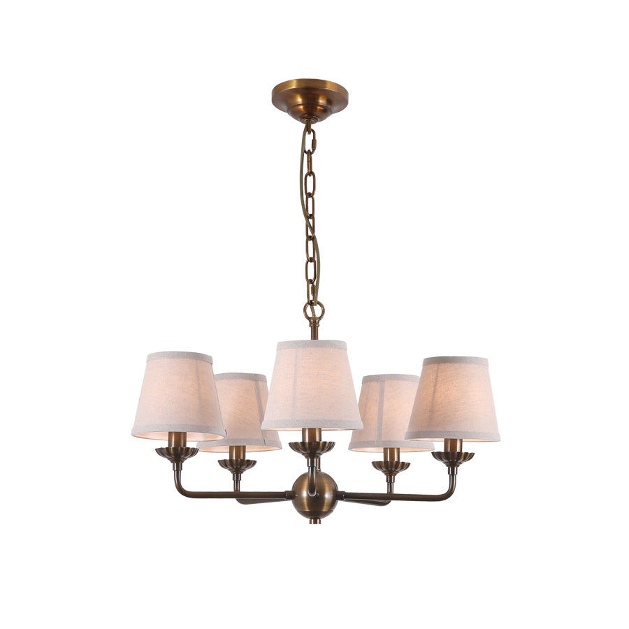 Gloruvyh Vintage Industrial Fabric Chandelier-Letslighting