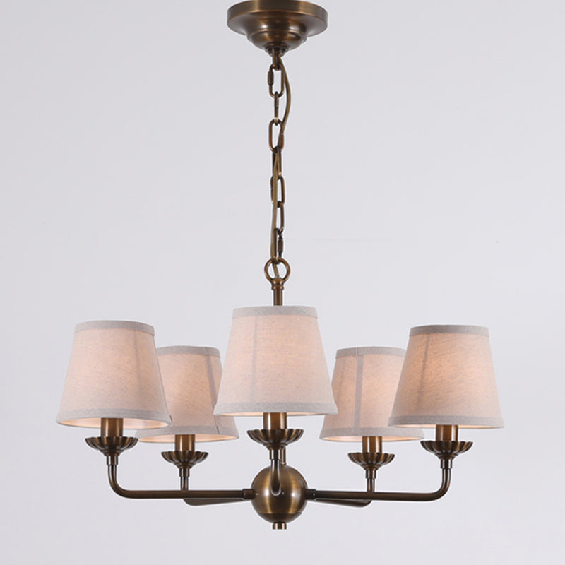 Gloruvyh Vintage Industrial Fabric Chandelier-Letslighting
