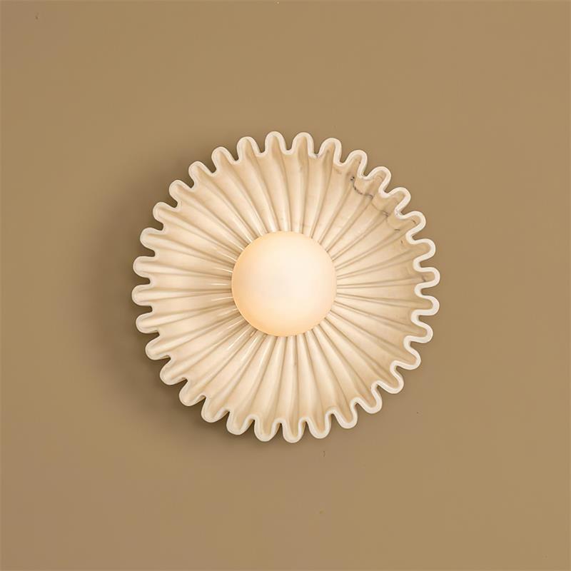 Wandleuchte Keramik Glas Dunkelgrün Weiß Schwarz Beige Skulptural-Letslighting