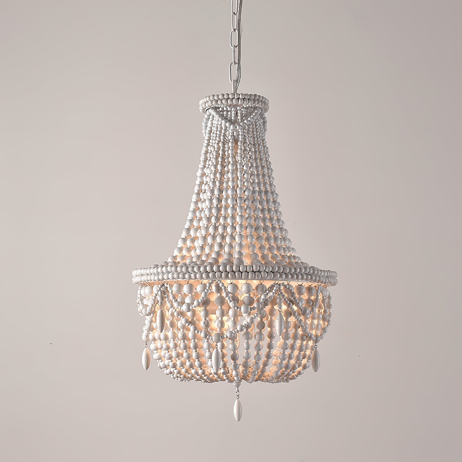 Eirikuvyu Postmoderner Luxus Perlen-Holz-Kronleuchter-Letslighting