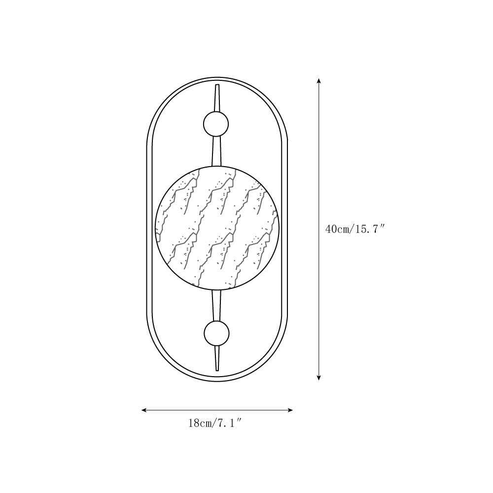 Ildvuvyh Modern Minimalist Metal Alabaster Wall Lamp - Letslighting