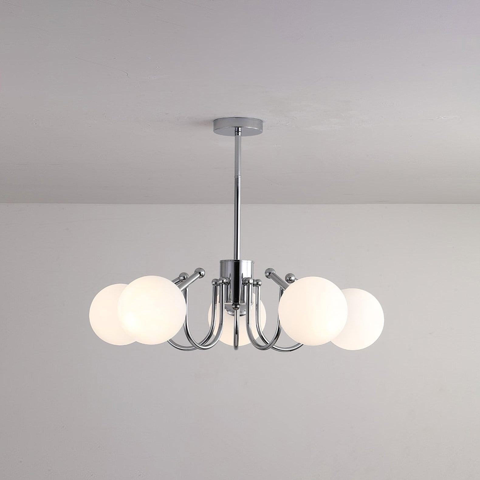 Aurora Kronleuchter Globe Chrom Modern-Letslighting