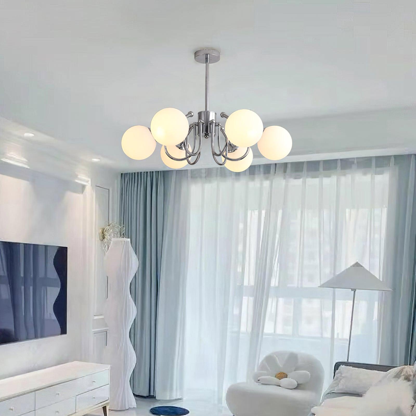 Aurora Kronleuchter Globe Chrom Modern-Letslighting