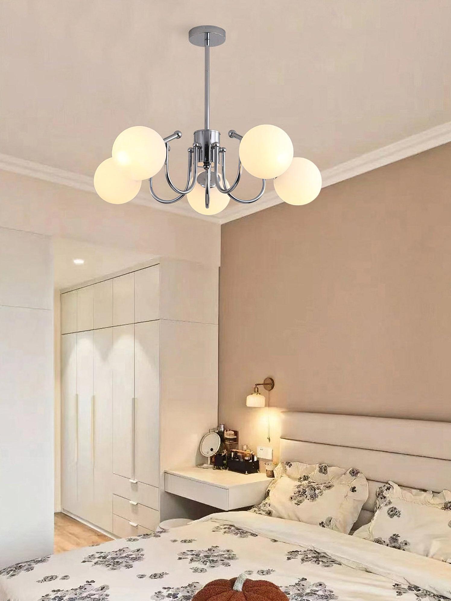 Aurora Kronleuchter Globe Chrom Modern-Letslighting
