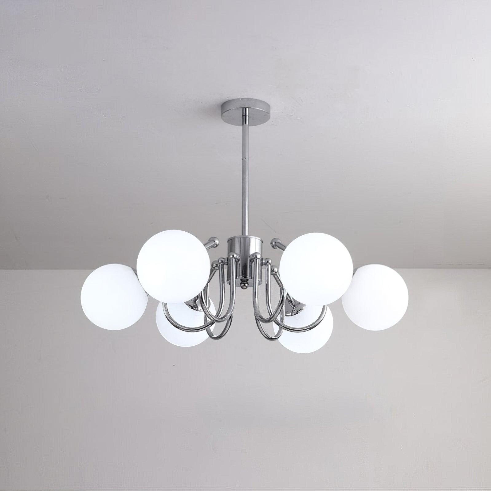 Aurora Kronleuchter Globe Chrom Modern-Letslighting