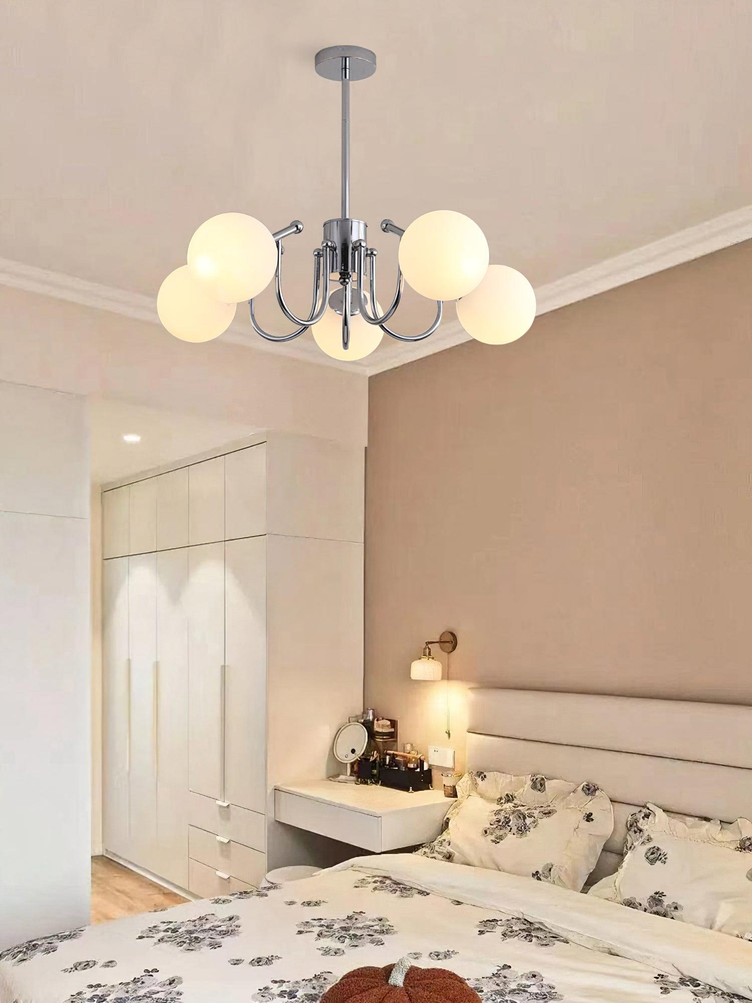 Aurora Kronleuchter Globe Chrom Modern-Letslighting