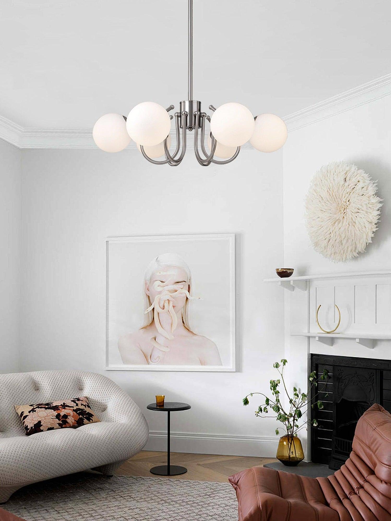 Aurora Kronleuchter Globe Chrom Modern-Letslighting