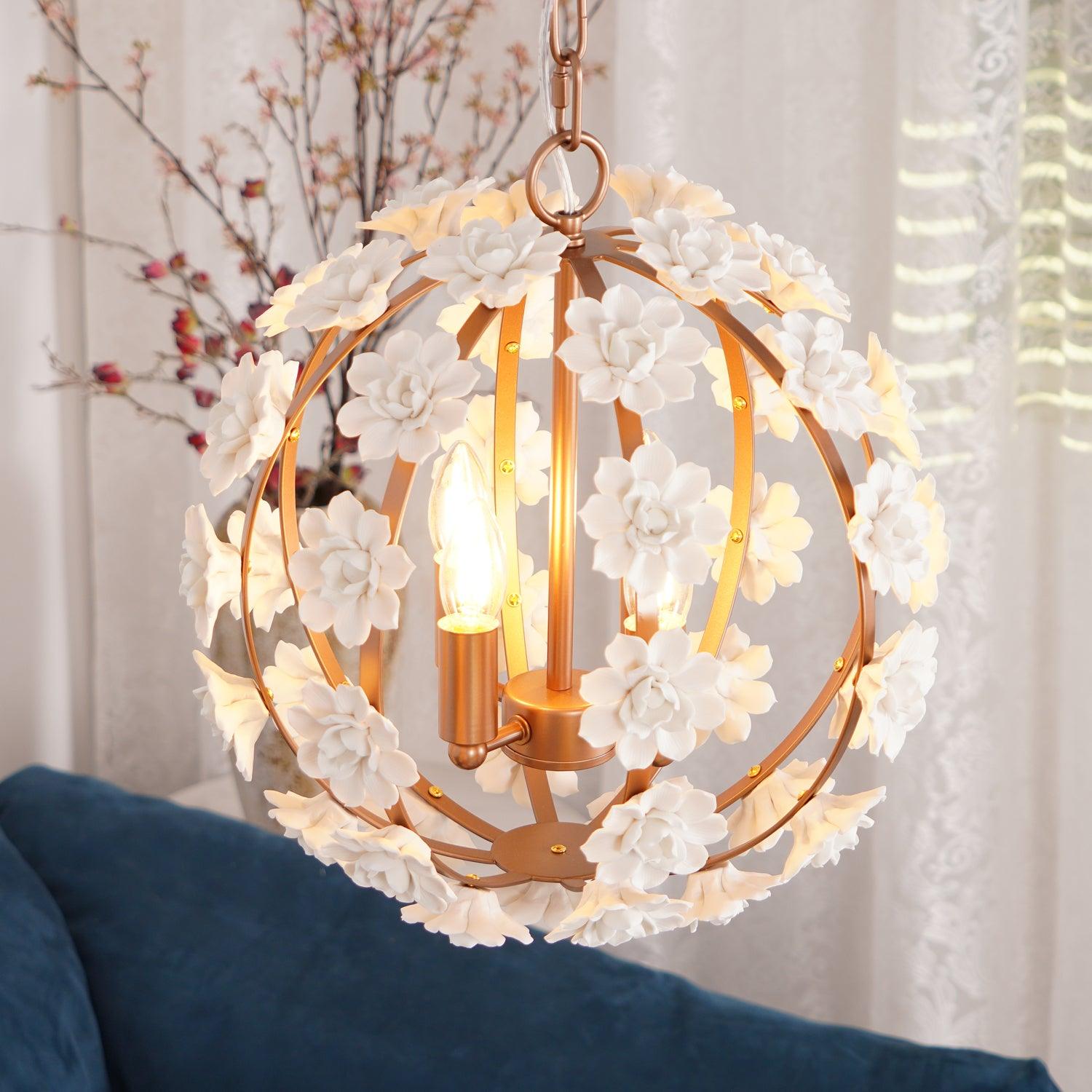 Kevin Eleganter Luxus-Kronleuchter aus Keramik-Letslighting