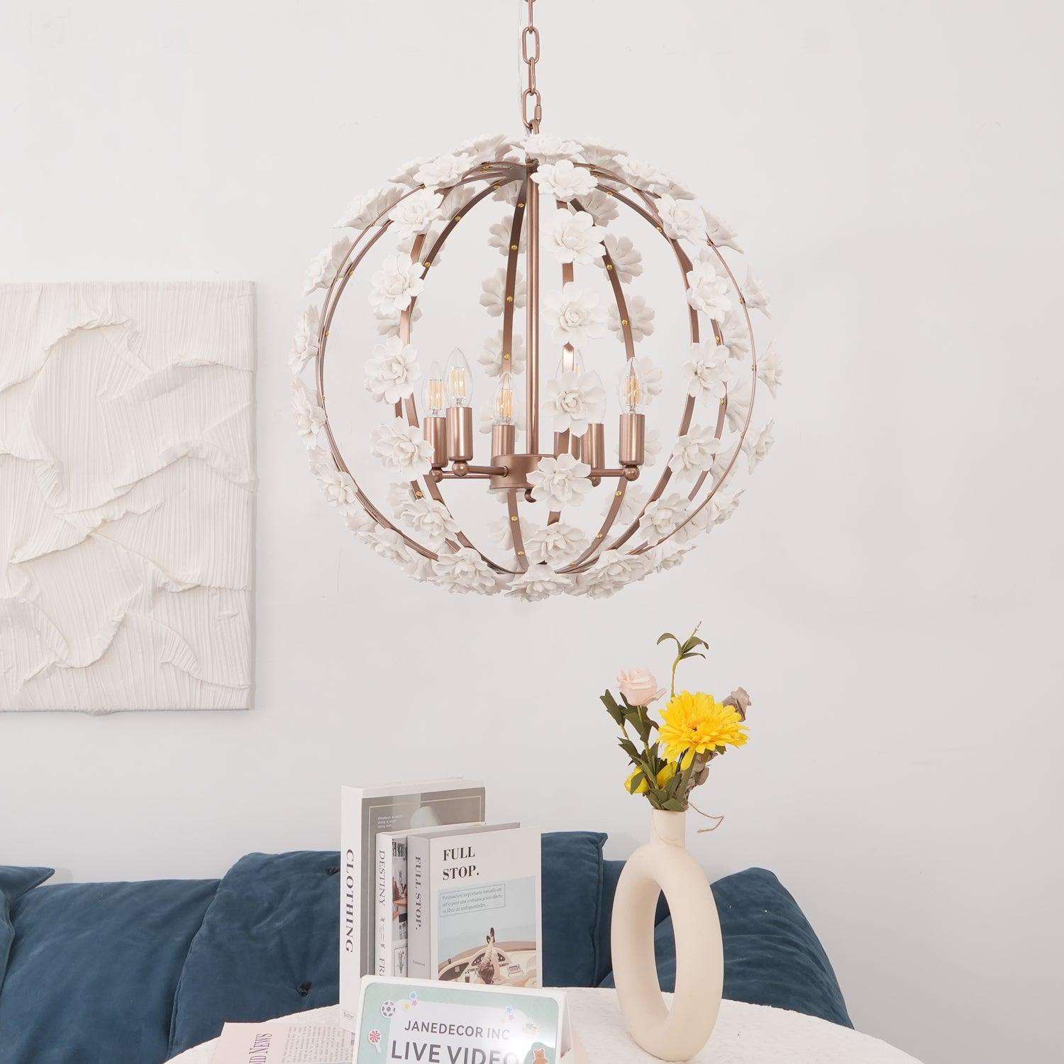 Kevin Eleganter Luxus-Kronleuchter aus Keramik-Letslighting