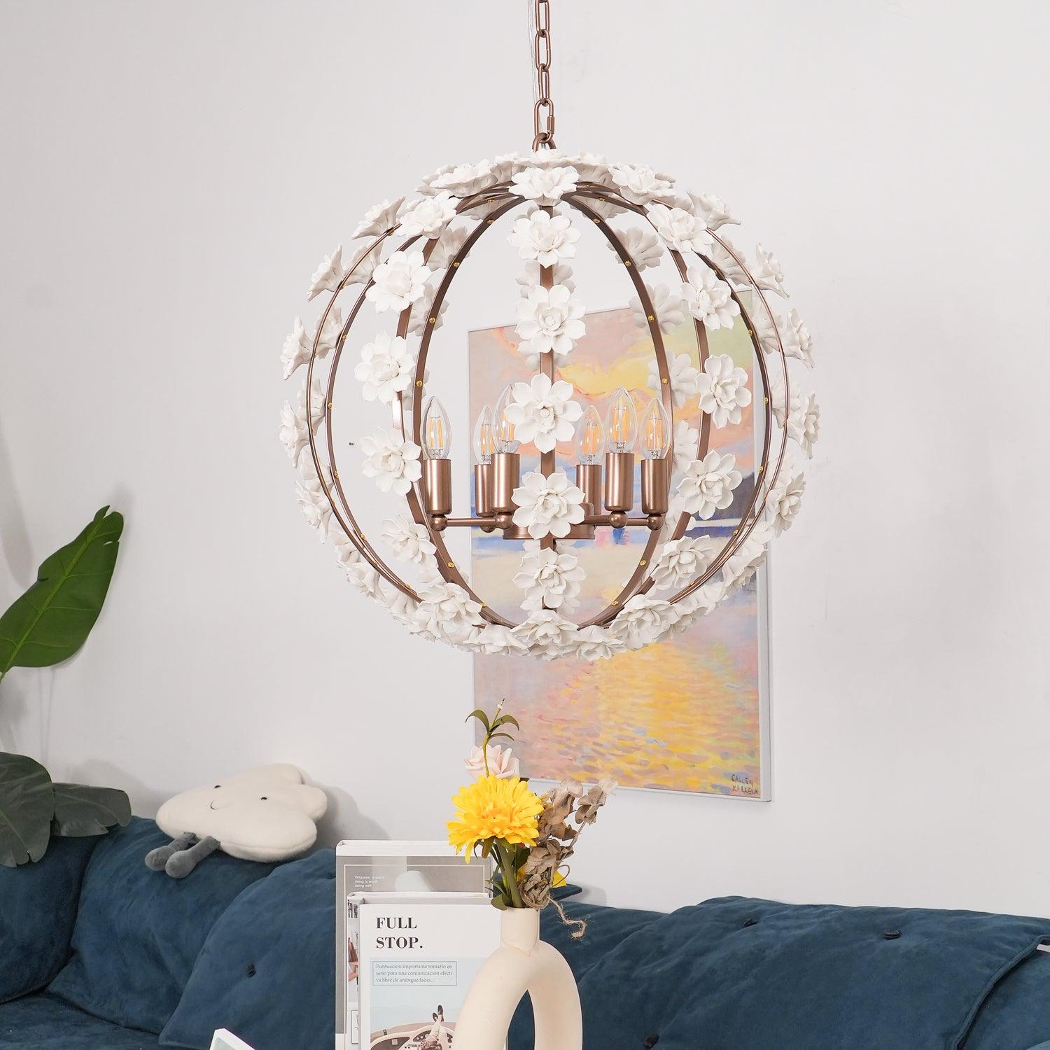Kevin Eleganter Luxus-Kronleuchter aus Keramik-Letslighting