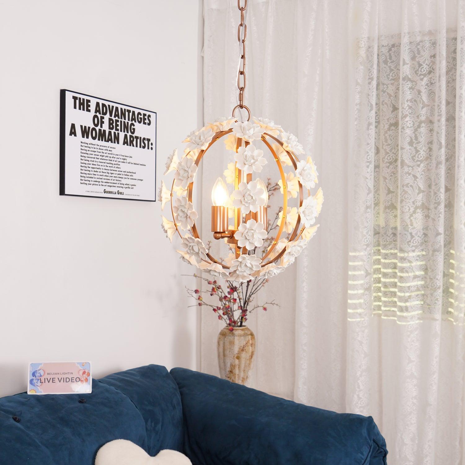 Kevin Eleganter Luxus-Kronleuchter aus Keramik-Letslighting