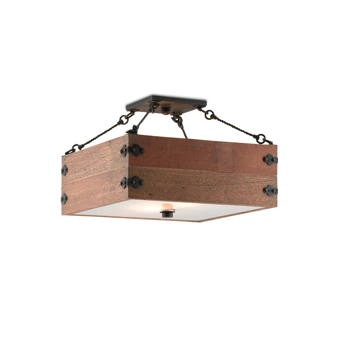 Ljomuvyu Vintage Industrielle Holz-Deckenlampe-Letslighting