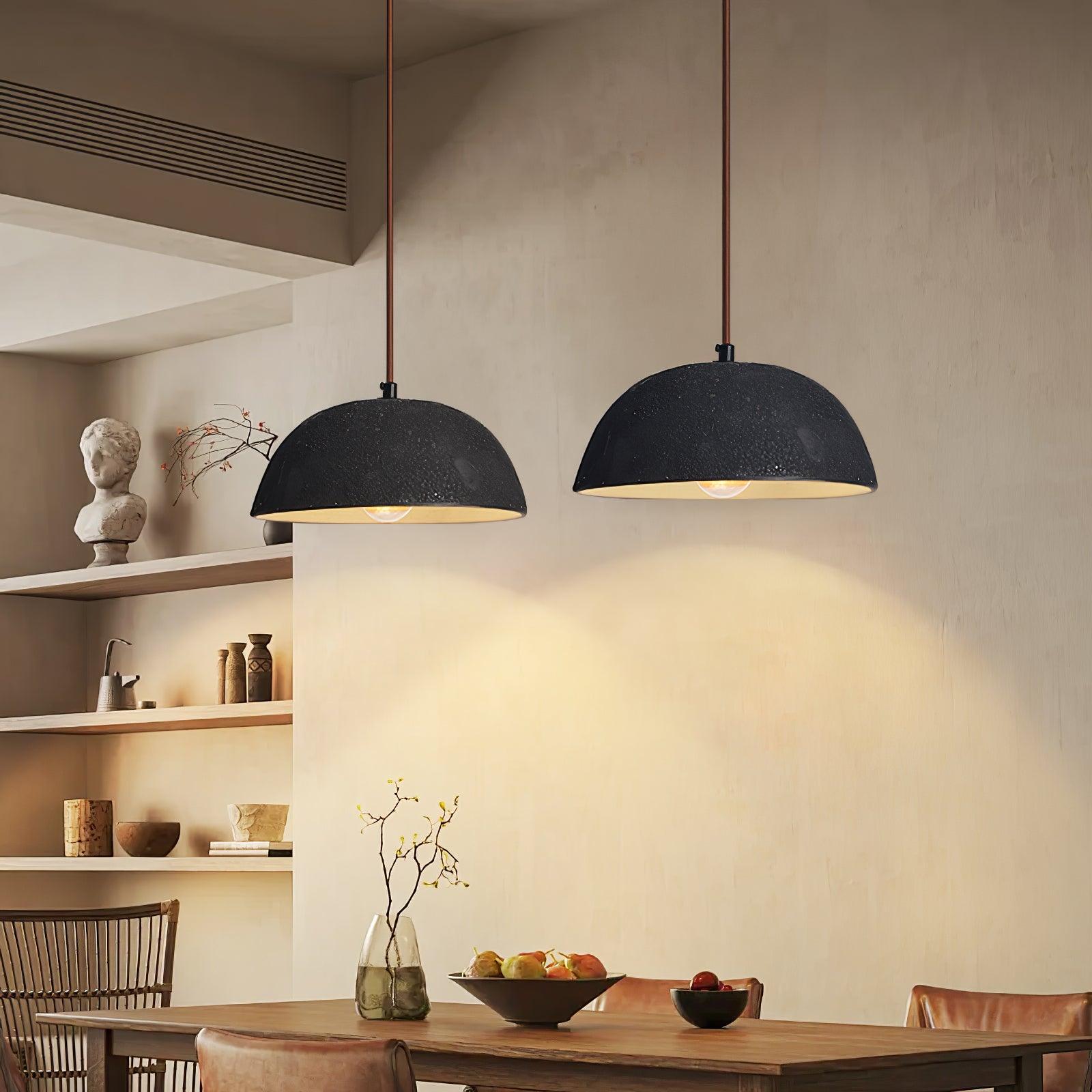 Dome Vintage Pendelleuchte aus Holz-Letslighting