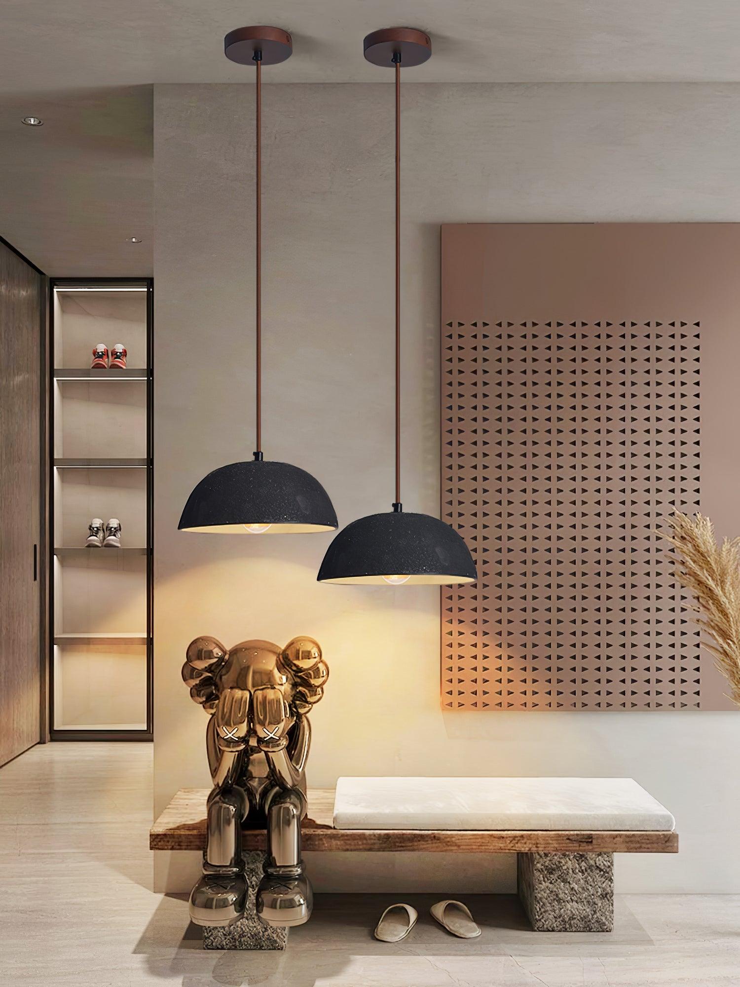 Dome Vintage Pendelleuchte aus Holz-Letslighting