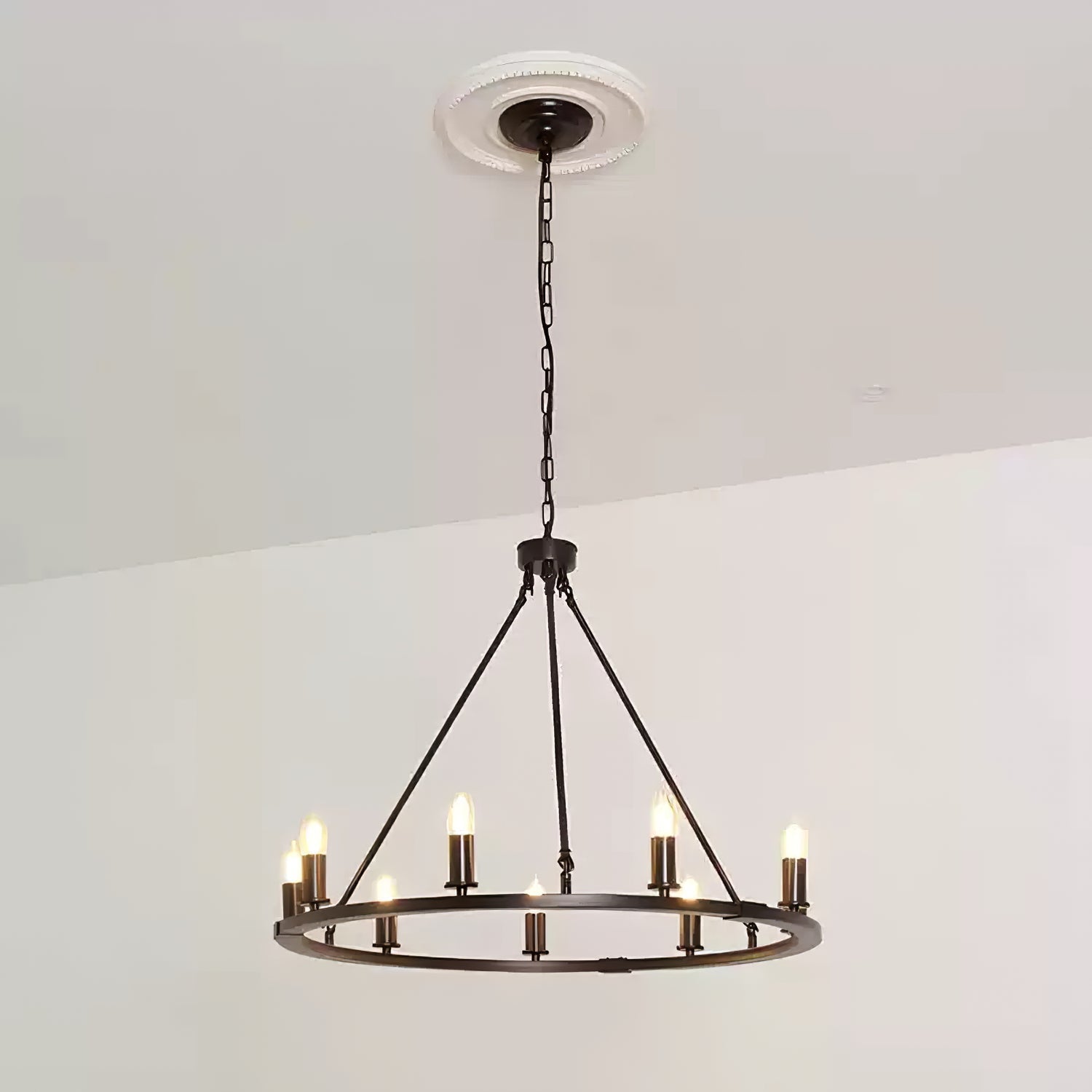 Isoran Industrieller Kronleuchter aus Eisen-Letslighting