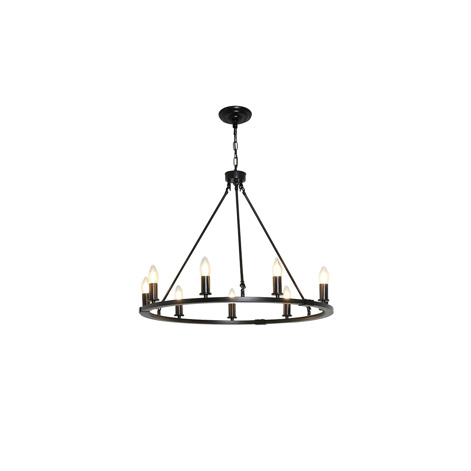 Isoran Industrieller Kronleuchter aus Eisen-Letslighting